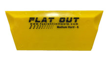 Load image into Gallery viewer, Fusion Yellow 5" Cropped Flat out squeegee. Slightly harder than Orange Crush; comparable to Blue Max.